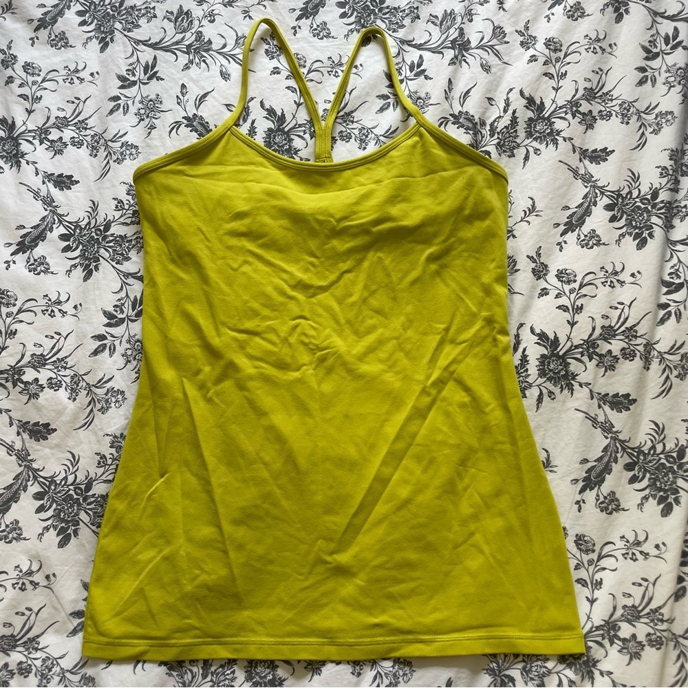 NWT Lululemon yellow green Tank Top size 10